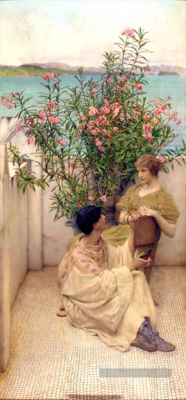Courtship romantique Sir Lawrence Alma Tadema Peintures à l'huile